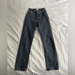 Agolde 90's Pinch Waist in Black Tea